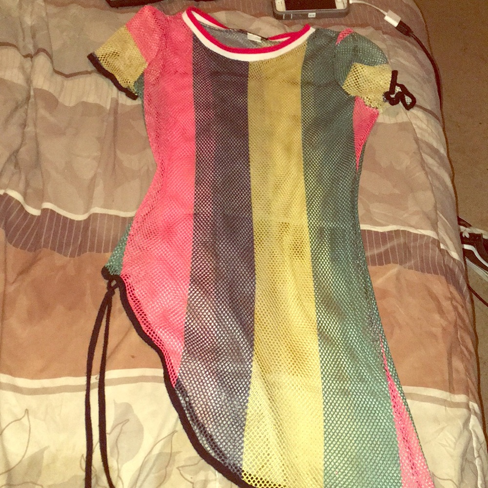 Mesh swimsuit cover